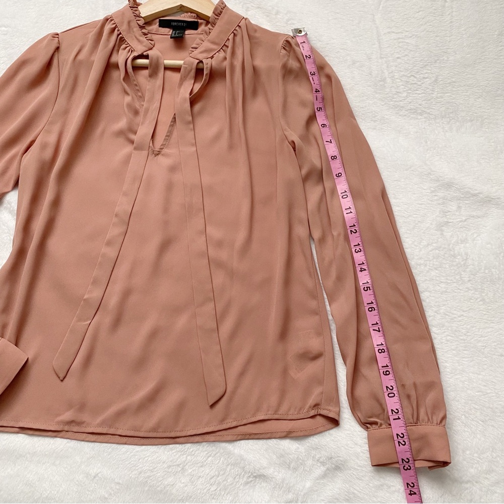 Pink Ruffled High Neck with Ties Top - Picture 4 of 9